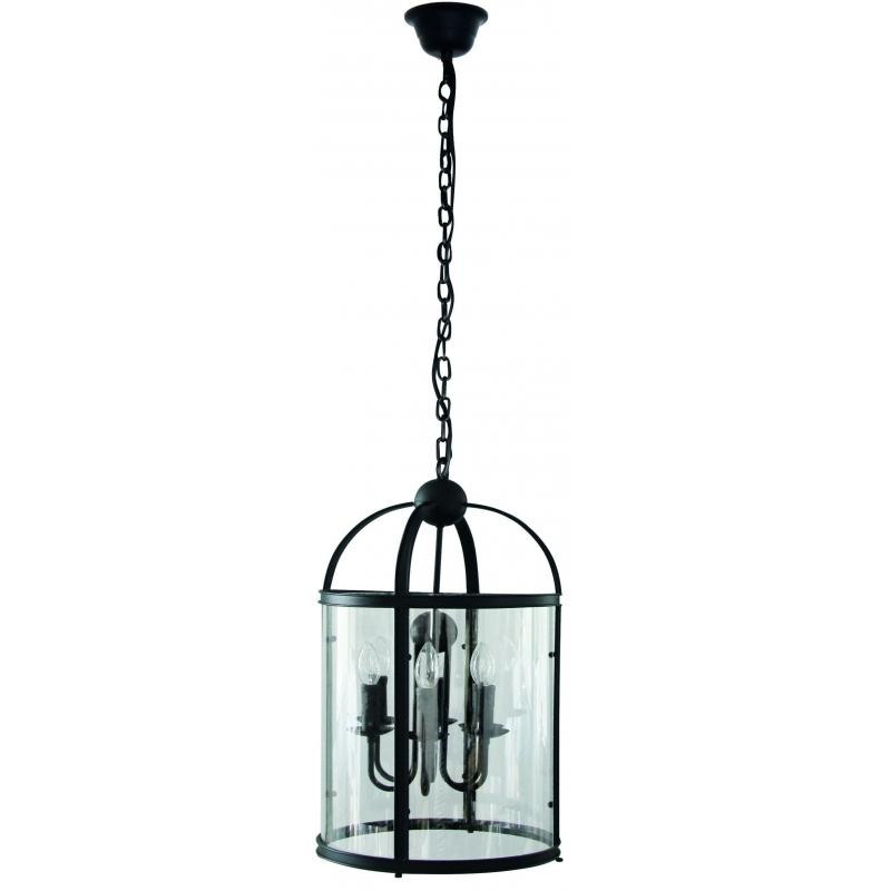 Suspension industrielle BELLONA 6xE14 - noir