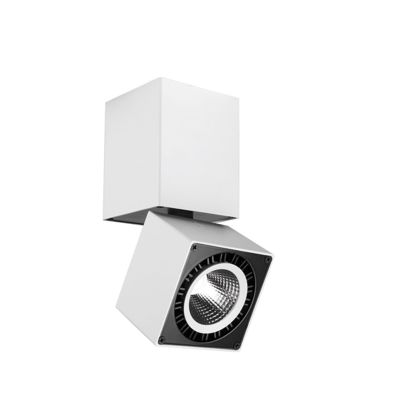 COLUMBRETES LED 12W 3000K plafonnier apparent carré - blanc 