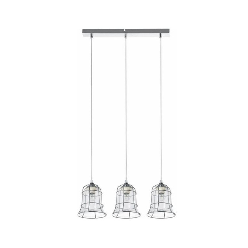 Suspension industrielle Design CHICKA 3 porte-à-faux E27