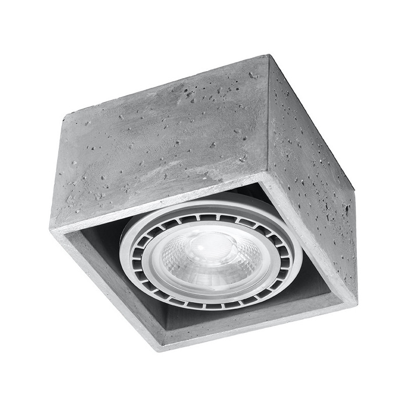 Downlight apparent QUATRO GU10 AR111 - béton 