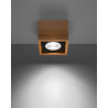 Downlight apparent QUATRO GU10 AR111 - bois naturel 