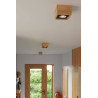 Downlight apparent QUATRO GU10 AR111 - bois naturel 