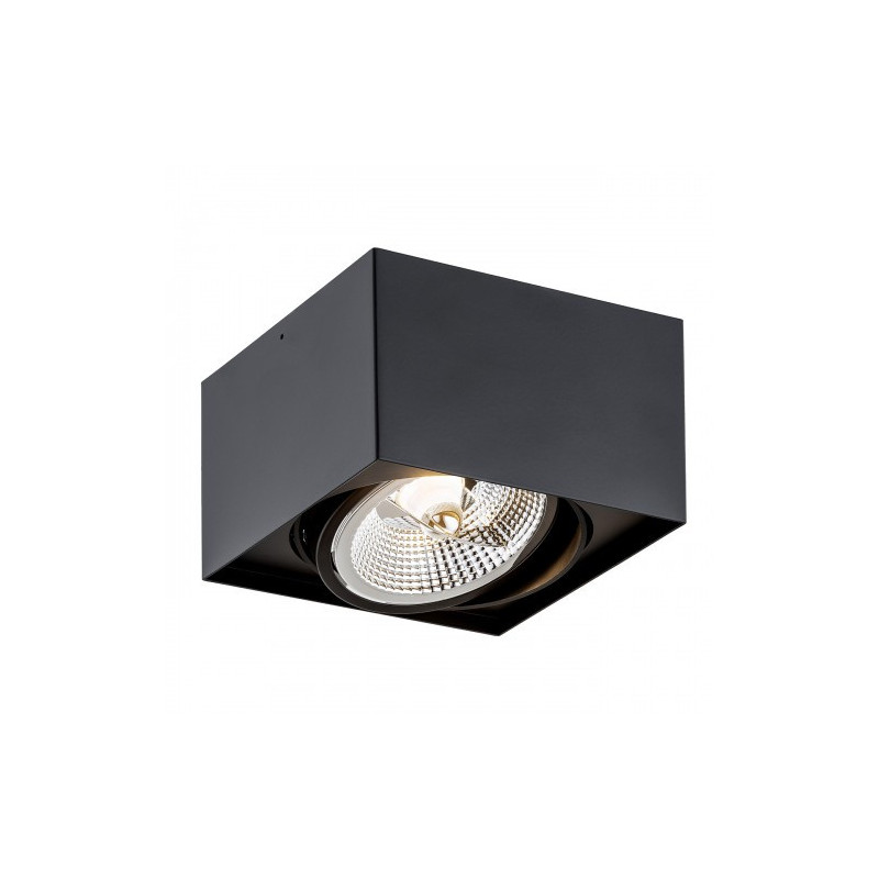 Downlight apparent RODOS PLUS GU10 AR111 15W 3000K - noir 