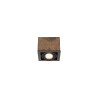 Downlight apparent orientable BOX GU10 AR111 - marron / noir 