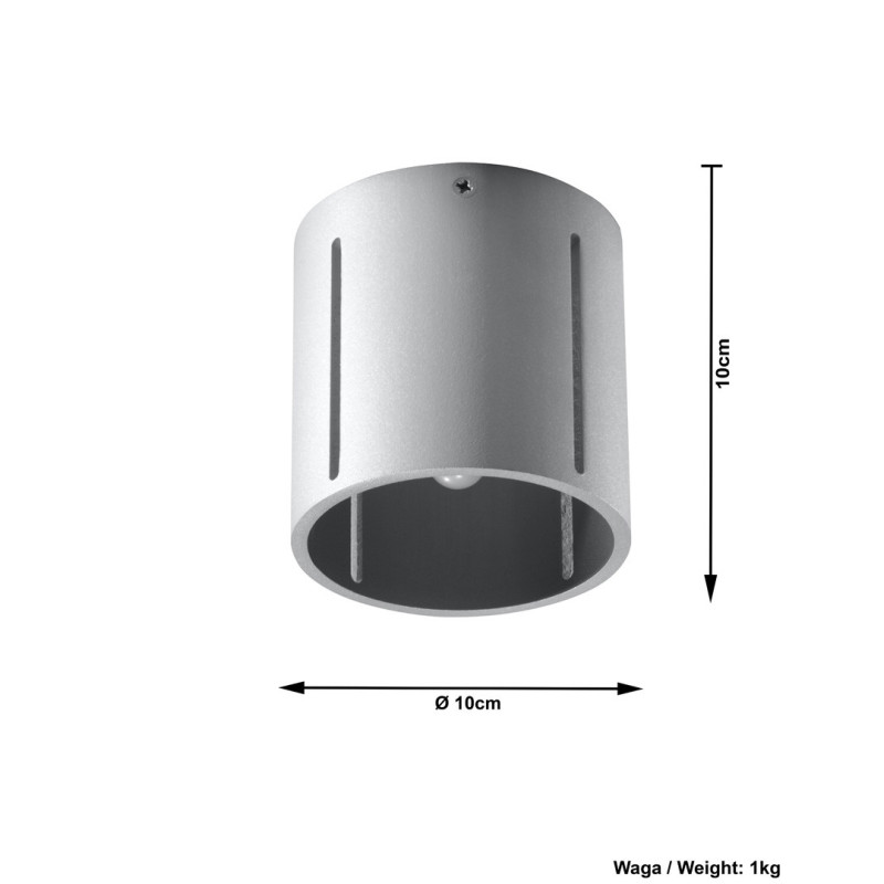 Downlight de surface INEZ G9 - gris 