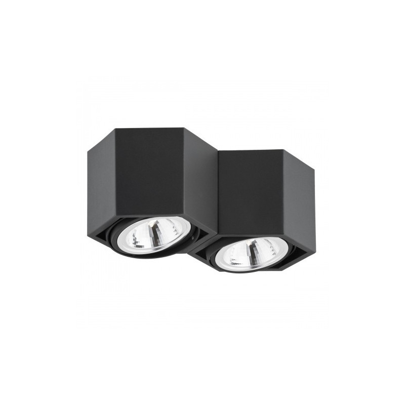 Downlight de surface ESPRESSO 2xG9 - noir 