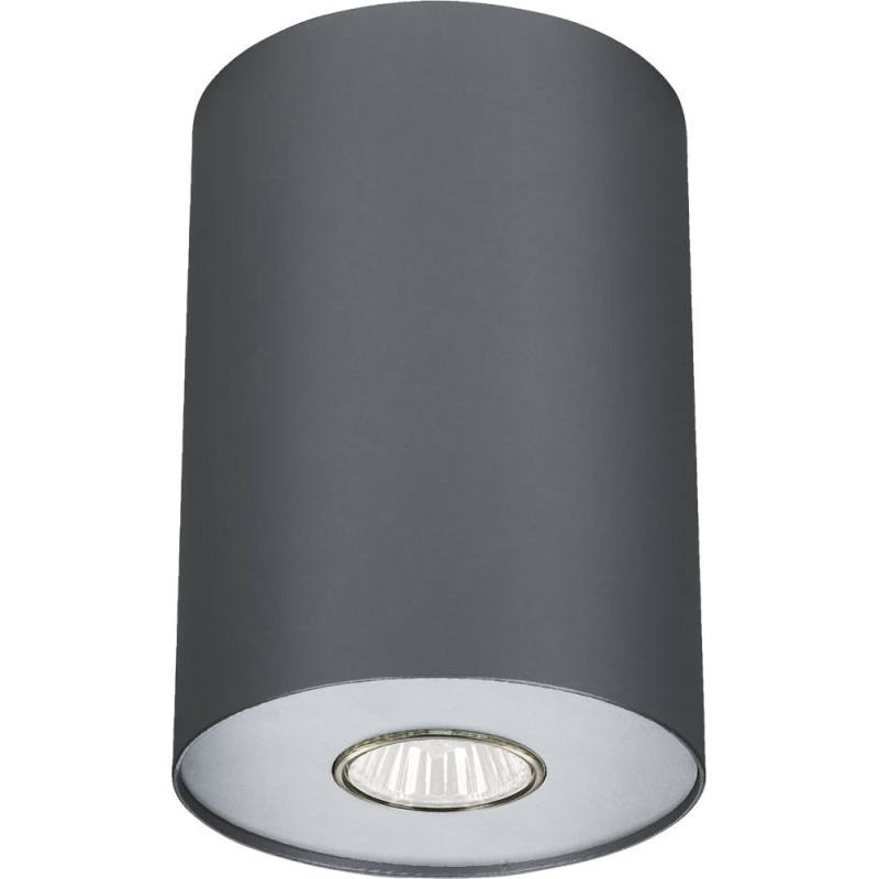 Downlight de surface POINT L GU10 - argent graphite / blanc graphite 