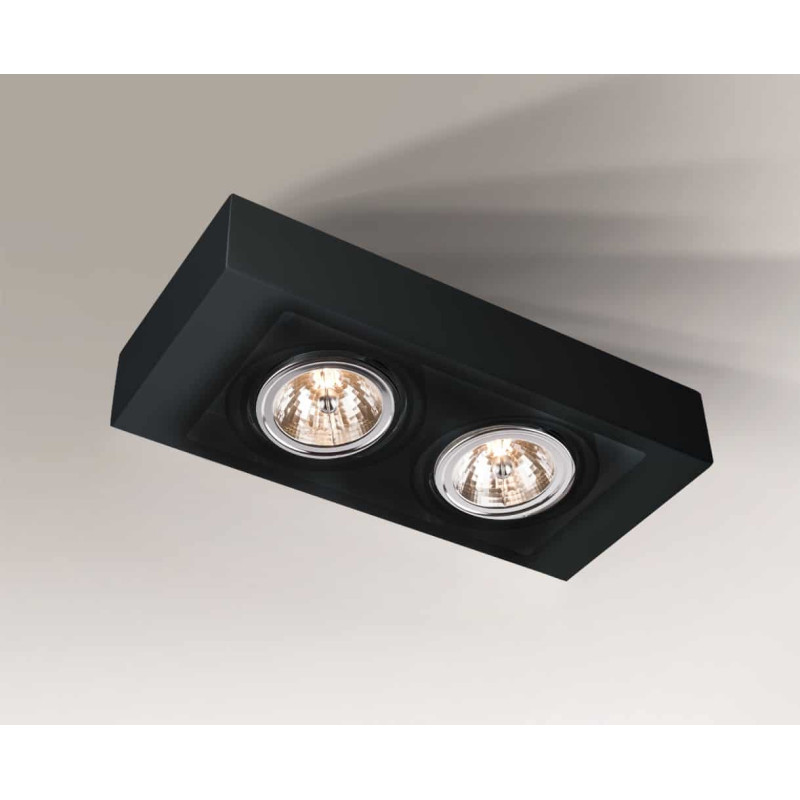 Downlight apparent UTO 2xGU10 ES111 - noir 