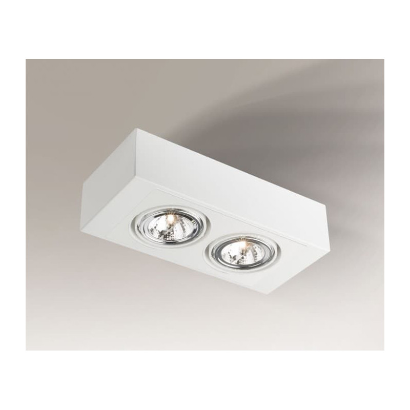 Downlight apparent UTO H 2xGU10 ES111 - blanc 