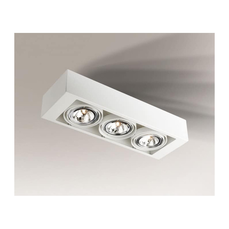 Downlight apparent UTO 3xGU10 ES111 - blanc 