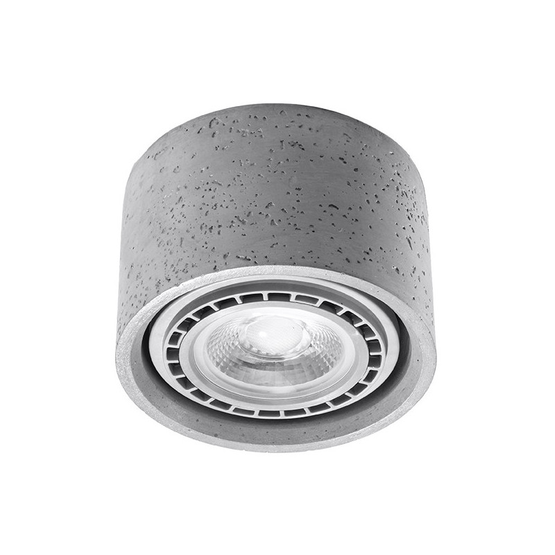 Downlight apparent BASIC GU10 AR111 - béton 