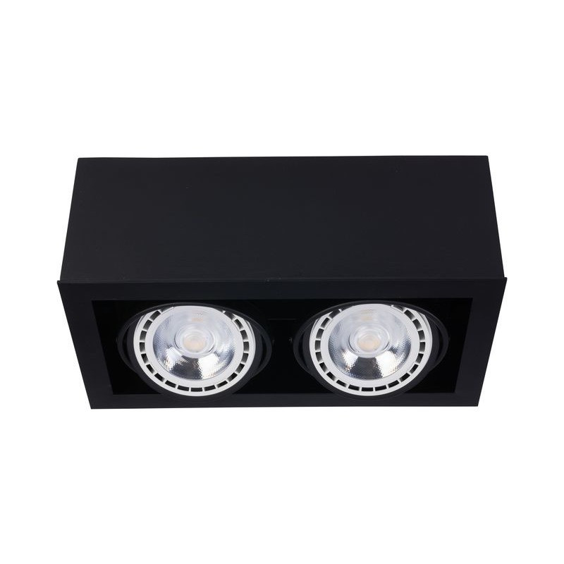 Downlight apparent BOX II ES111 2xGU10 - noir 