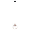 Suspension luminaire Lampe GERVAIS E27 40W - noir, cuivre