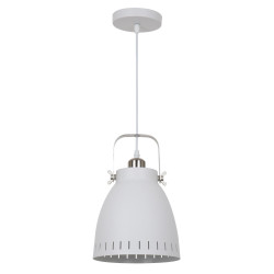 Lampe industrielle en suspension FRANKLIN E27 - blanc