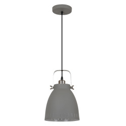 Lampe industrielle en suspension FRANKLIN E27 - gris