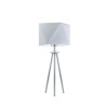 Lampe de table SOVETO E27 - argent / gris 