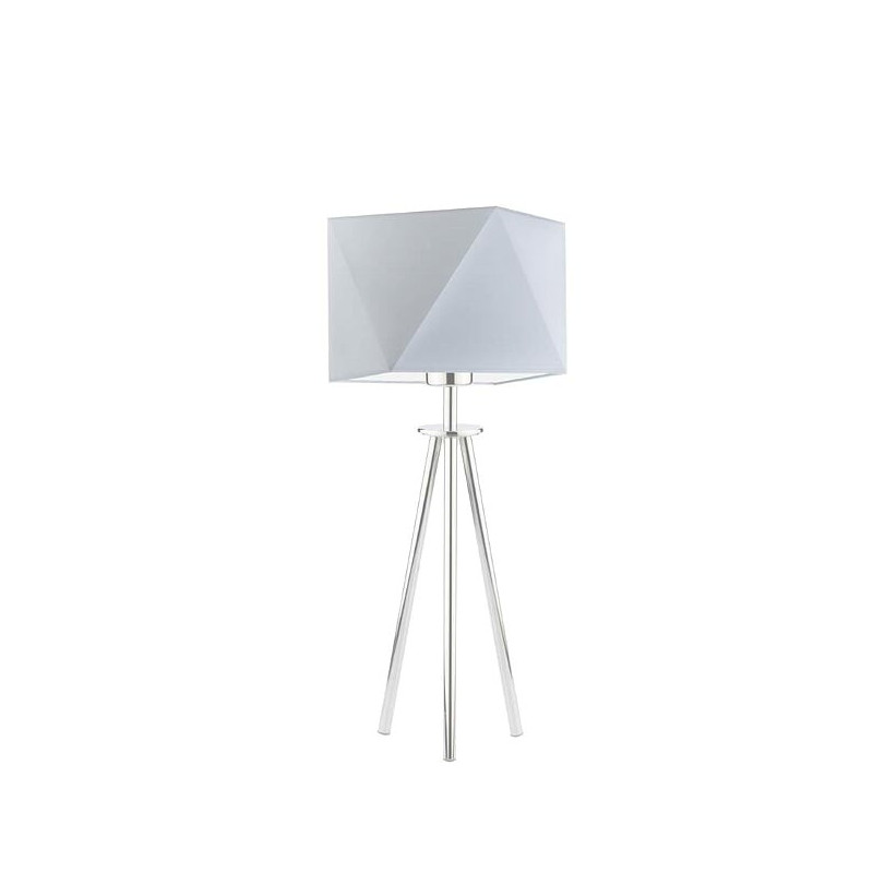 Lampe de table SOVETO E27 - acier / gris 