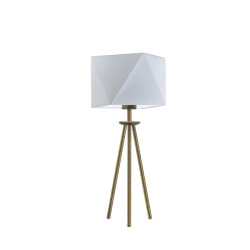 Lampe de table SOVETO E27 - or / gris