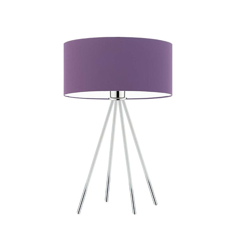 Lampe de table SIERRA E27 - chrome / violet 