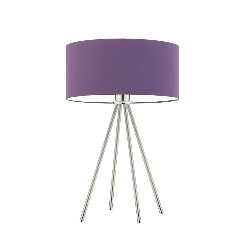 Lampe de table SIERRA E27 - acier / violet 