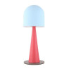 Lampe de table VISBY E27 - bleu / rouge 