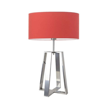 Lampe de table THOR E27 - argent / rouge 
