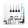 Suspension luminaire design AGA 4 4xE14 - noir