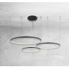 Lampe Design suspendue AGARI MULTI LED 165W 3000K CRI90 - noir
