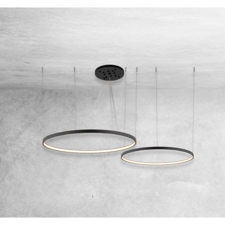 Luminaire Design suspendue AGARI MULTI LED 127W 4000K CRI90 - noir