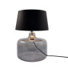 Lampe de table BATUMI E27 - fumé / noir / or 