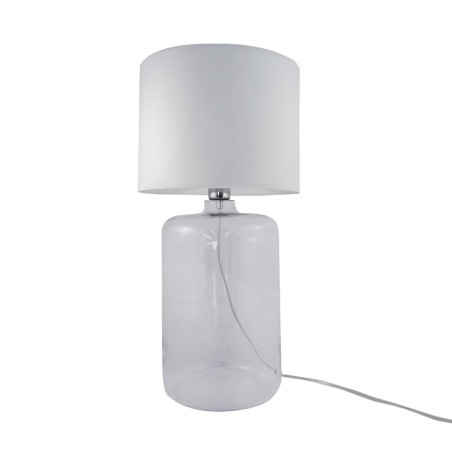 Lampe de table AMARSA E27 - transparent / blanc 