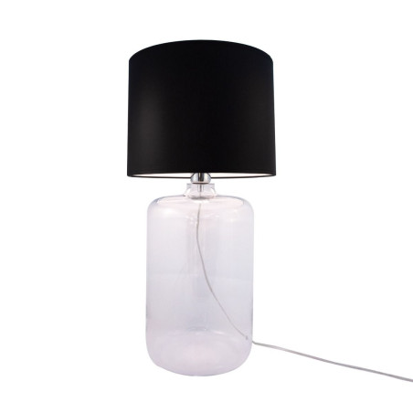 Lampe de table AMARSA E27 - transparent / noir 