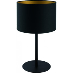Lampe de table ALICE E27 - noir / or