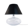 Lampe de table ADANA E27 - transparent / noir 