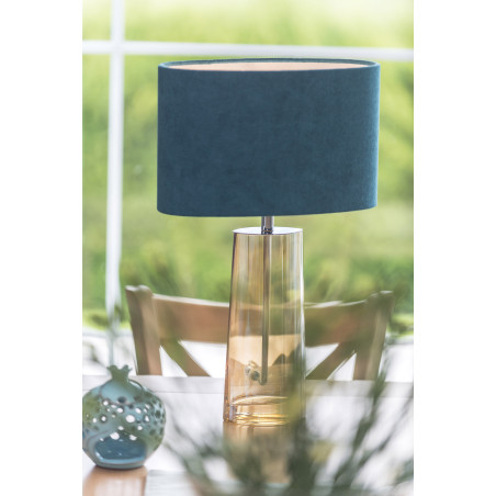 Lampe de table PRATO E27 - transparent / turquoise 