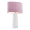 Lampe de table PRATO E27 - transparent / rose 