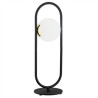 Lampe de table ROVETTO G9 - noir / opale 