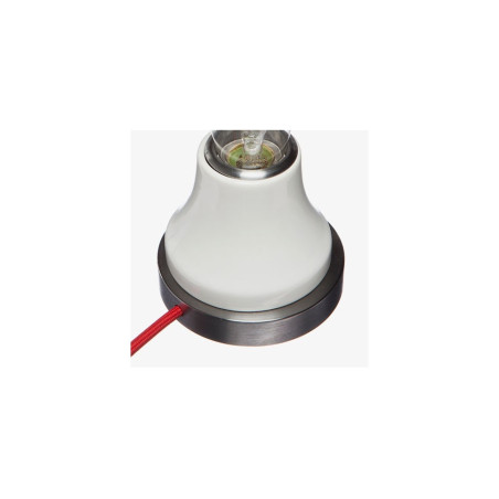 Lampe de table LUCIMA E27 - céramique blanche / acier 