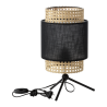 Lampe de table LANA E27 - noir / paille 