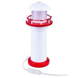 Lampe de table LED LANTERN - blanc / rouge 