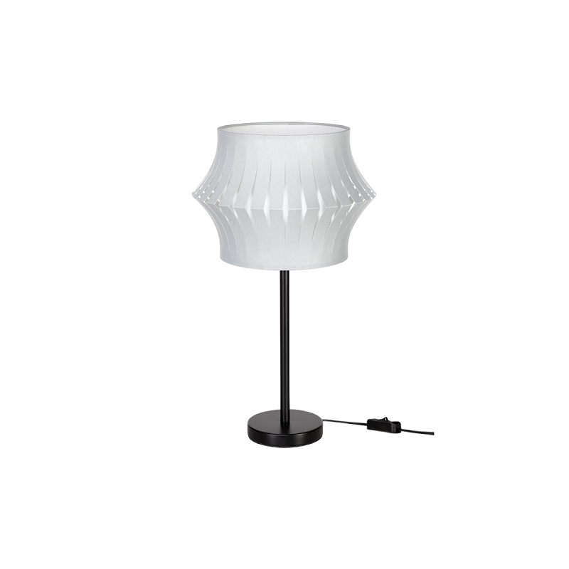 Lampe de table LOTUS E27 - noir / gris 