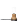 Lampe de table LUCIMA E27 - bois / acier 