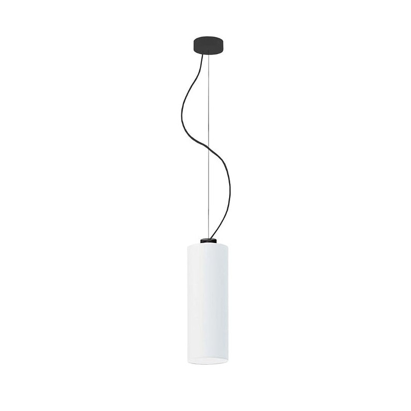 Lampe Suspendue design BOLONIA E27 - noir / blanc