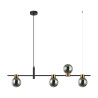 Suspension luminaire design BLETTER 4xG9 - noir / graphite