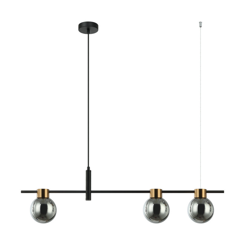 Suspension design BLETTER 3xG9 - noir / graphite