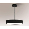 Lampe en suspension abat jour Design BUNGO 5519 12xE27 - noir