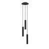 Suspension luminaire design BATON 3xE27 - noir