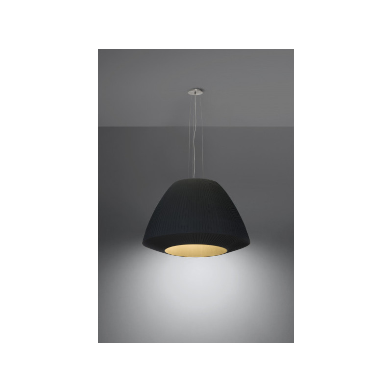 Suspension luminaire design BELLA 60cm 3xE27 - noir