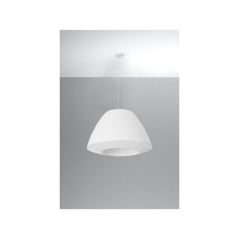 Suspension luminaire BELLA 60cm 3xE27 - blanc