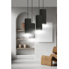 Suspension luminaire design BENTE 4 BL PREMIUM NOIR Ø35 4xE27 - noir